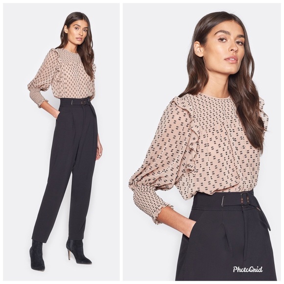 ❌SOLD❌ Joie “Jamila” smocked ruffle top - Picture 3 of 8